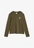 Langarmshirt aus schwerer Bio-Baumwolle, bonprix