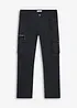 Pantalon cargo extensible à taille élastiquée, coupe droite classique, bonprix