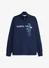 Sweat zippé à col montant 100% coton, bonprix
