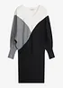 Robe en maille à manches chauve-souris, bonprix