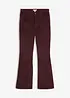 Pantalon bootcut en velours côtelé extensible, bonprix