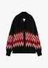 Strickjacke mit Norwegermuster, bonprix