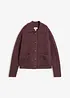 Strickjacke aus flauschigem Rippstrick, bonprix