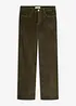 Pantalon évasé en velours côtelé, bonprix
