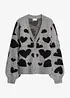 gemusterte Strickjacke, bonprix