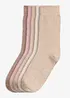 Socken mit druckfreiem Bündchen und Bio-Baumwolle (5er Pack), bonprix