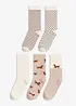 Socken mit Bio-Baumwolle (5er Pack), bonprix