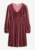 Robe douce en jersey velours, bonprix