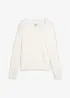 Pullover in Plüschoptik mit Viskose, bonprix