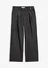 Wide-Leg-Jeans mit Bundfalten, bonprix