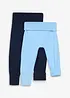 Lots de 2 pantalons évolutifs en maille de coton mélangé, bonprix