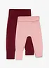 Lots de 2 pantalons évolutifs en maille de coton mélangé, bonprix