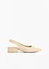 Escarpins slingback à talon plat, bonprix