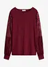 T-shirt manches longues en viscose extensible, bonprix