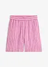 Short en gaze de coton à taille élastiquée, bonprix