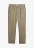 Pantalon regular en twill, droit, 100% coton, bonprix