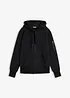Sweat zippé à capuche en coton extensible épais et doux, bonprix