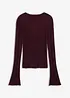 T-shirt en maille semi-transparent, bonprix