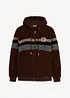 Teddy-Fleecejacke mit Kapuze, bonprix