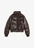 Leder-Steppjacke aus Lammnappa, bonprix