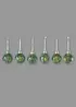Déco suspendue LED lot de 6 boules de Noël, bonprix