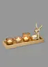 Porte-bougie chauffe-plat sur plateau (ens. 5 pces), bonprix