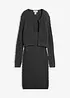 Robe en maille avec boléro, effet 2en1, bonprix