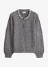 Strickjacke mit Puffärmeln, bonprix
