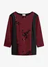 Jaquard-Shirt mit Stickerei, bonprix
