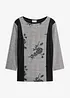 Jaquard-Shirt mit Stickerei, bonprix