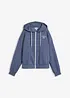 Sweat zippé à capuche en coton mélangé, bonprix