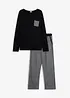 Pyjama avec pantalon en flanelle, bonprix
