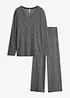 Loungewear Hausanzug aus Rippe, bonprix