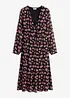 Bedrucktes Midi-Chiffonkleid, bonprix