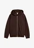 Sweat zippé à capuche, coton majoritaire, bonprix