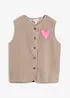 Gilet sans manches en sherpa, bonprix