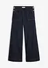 Wide-Leg-Jeans, High Waist mit aufgesetzten Taschen, bonprix