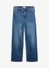 Jean Wide Leg, taille mi-haute avec détails léopard, bonprix