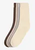 Thermo Frottee Socken mit Bio-Baumwolle (4er Pack), bonprix