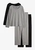 Pyjama aus reiner Baumwolle (2er Pack), bonprix