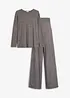 Bequemes Umstandsset in Strick-Optik aus Stillshirt und Hose, bonprix