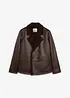 Lederimitat-Jacke mit Teddyfutter, bonprix