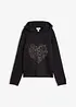 Pull en fine maille avec strass, bonprix