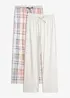 Gewebte Pyjamahose (2er Pack) aus Flanell, bonprix