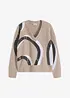 Pullover mit Pailletten-Applikation, bonprix