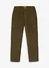 Pantalon cargo Regular Fit en velours côtelé, doublure chaude en jersey, bonprix