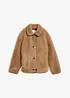 Veste en sherpa avec pattes de boutonnage décoratives, bonprix