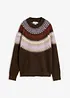 Pull norvégien à col rond, bonprix