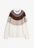 Pull norvégien à col rond, bonprix