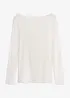 Ultralight Langarmshirt mit U-Boot-Ausschnitt aus Kaschmir-Mix, bonprix